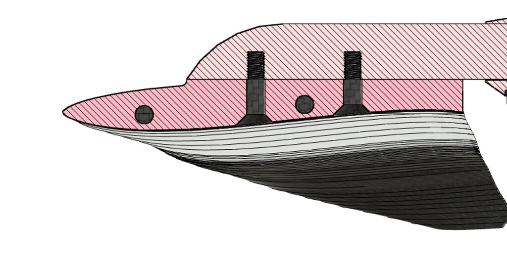 Gong frontwing hole distance and fuselage dimensions Foils & Boards