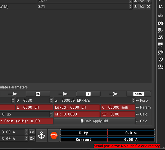 serial port error