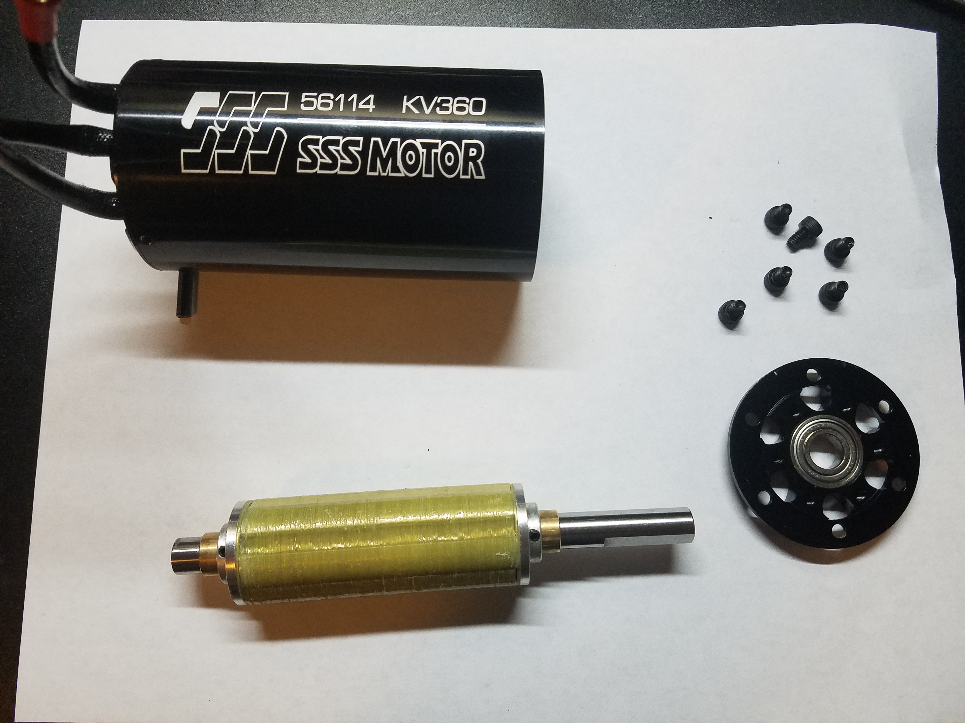 Tear Down Of SSS KV360 56114 Propulsion System Motor Gears FOIL zone