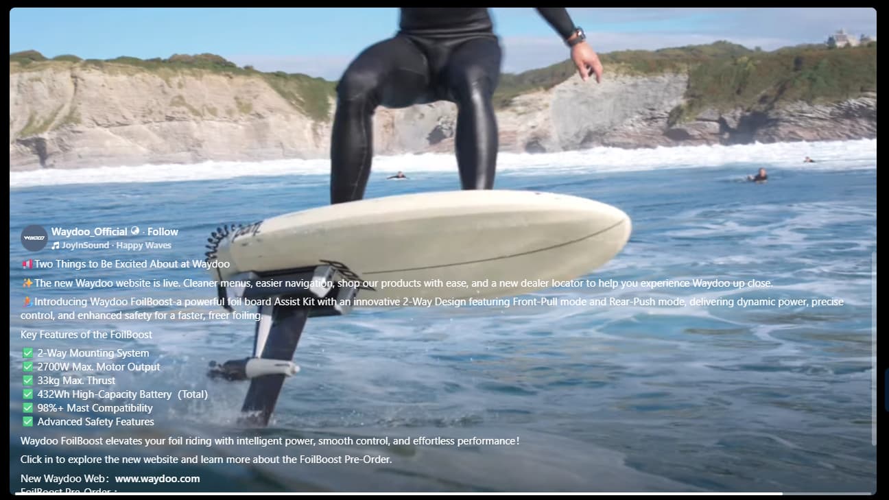 Waydoo Launching Foil Assist Product - efoils – Electric Hydrofoil